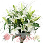 №91. Букет из 9 лилий. Роскошный и ароматный продарок.