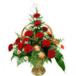 17 роз, 7 гербер, зелень в превосходном исполнении.