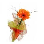 №170 Букет из 1 шт. Герберы с упаковкой.