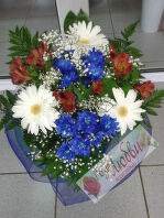 №54. Букет сборный из гербер и хризантем