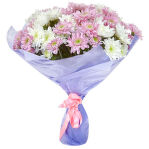 №176    Букет из 7 кустовых хризантем.