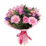 № 467 Букет сборный из гербер и орхидеи.