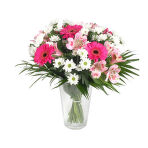 Хризантема, гербера, финик, альстромерия