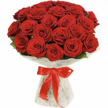 № 451  Букет из 29 красных роз.